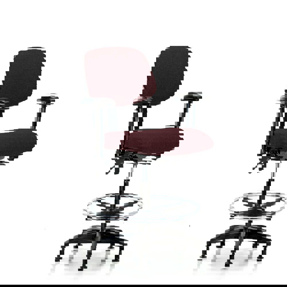 Task Chair: Olefin, Burgundy